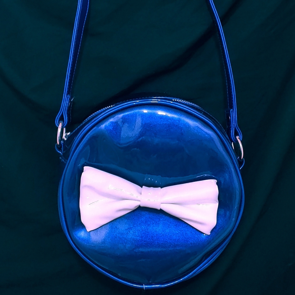 Lux de Ville Blue Purse with Bow